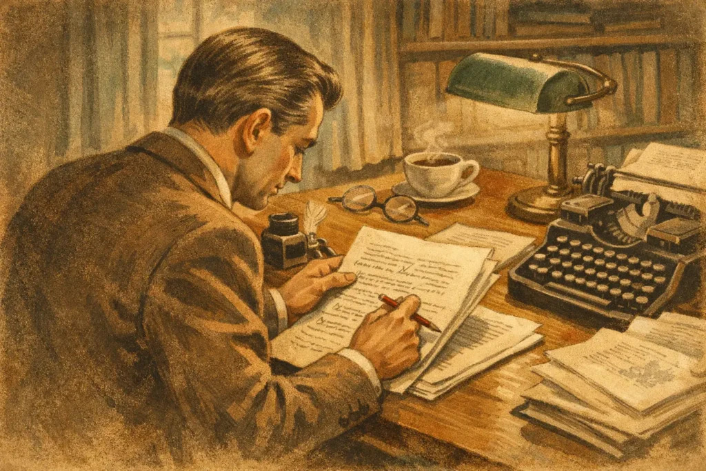 Corrección de estilo de un manuscrito profesional