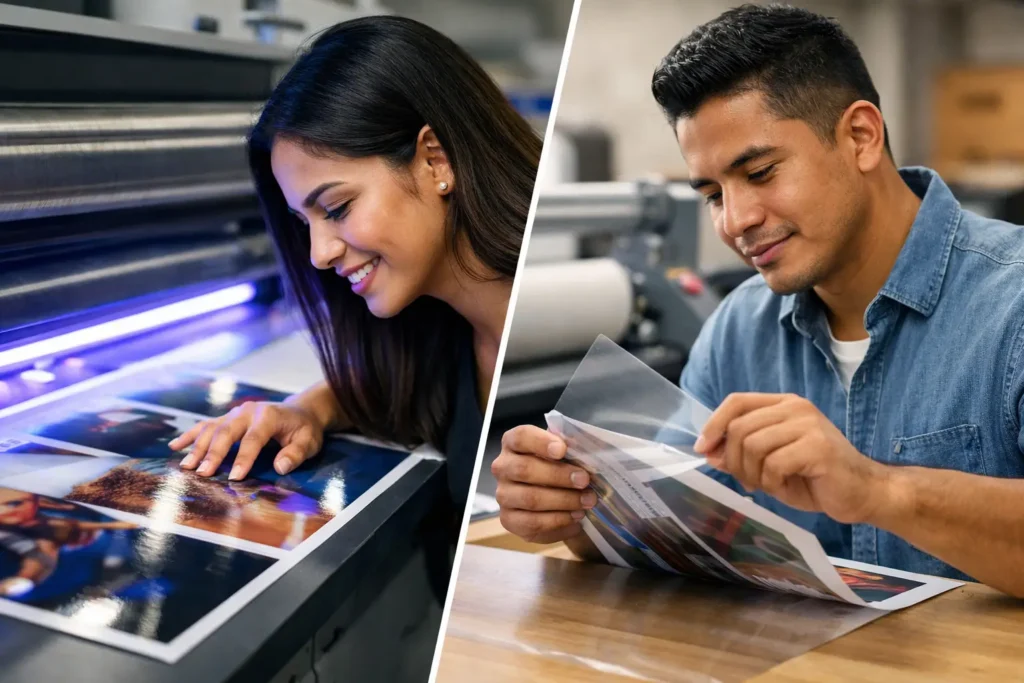 Barniz UV versus laminado: cuál te conviene